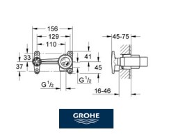 CUERPO EMPOTRADO LAVABO GROHE